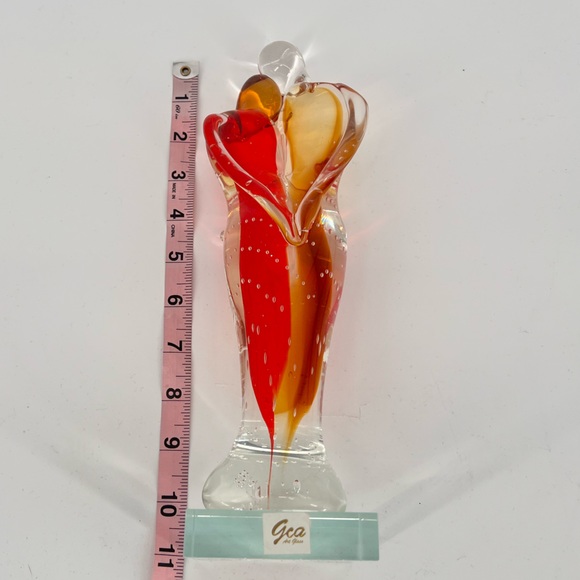GCA Art Glass Accents Euc Gca Art Glass Couple Glass Sculpture